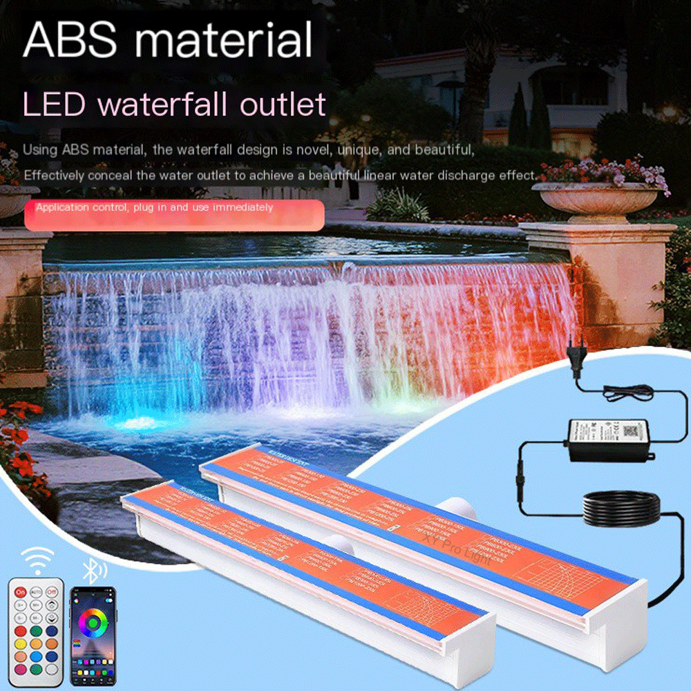 Xy Spa & Wellness - DC12V Underwater Waterfall Blade Spillway Acrylic