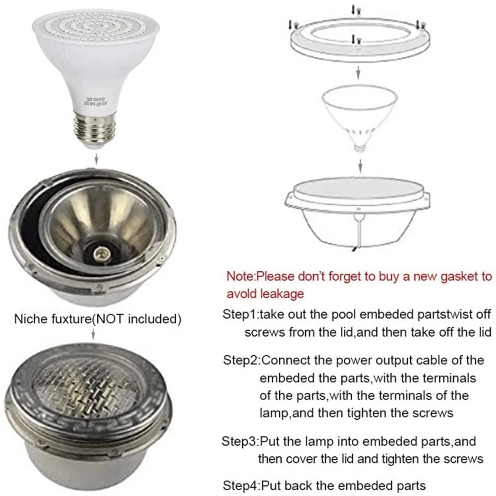 RGB LED Swimming Pool Light E2 - مراجعة Xy Spa & Wellness وسعره